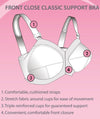 Exquisite Form Fully Front Close Classic Support - White Bras