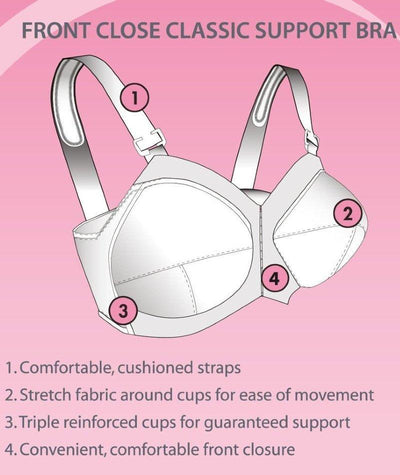 Exquisite Form Fully Front Close Wire-free Classic Support Bra