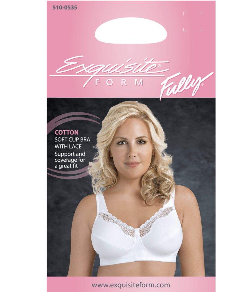 Exquisite Form® Fully® Cotton Soft Cup Bra With Lace - No. 5100535