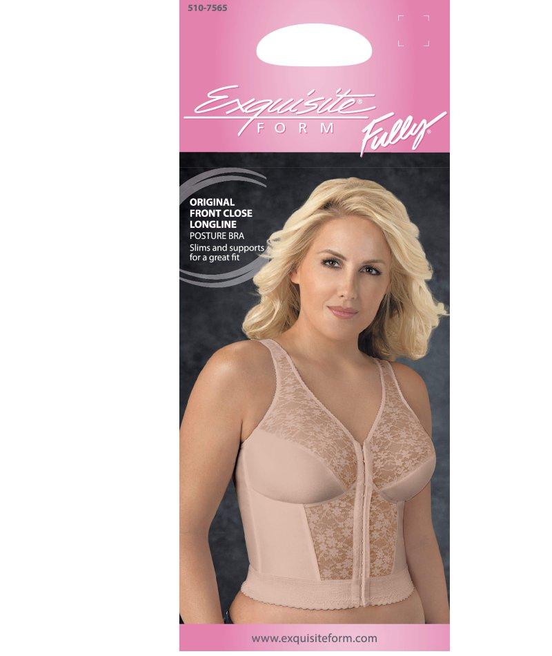 Exquisite Form 5100565 FULLY Lace Wireless Back & Posture Support Bra with  Front Closure, Rose Beige, 40DD : Buy Online at Best Price in KSA - Souq is  now : Fashion
