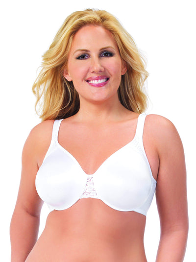 Exquisite Form Fully Minimiser Underwire Bra - White Bras