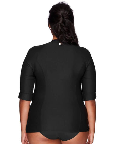 Artesands Sunsafe Short Sleeve Top - Black Swim
