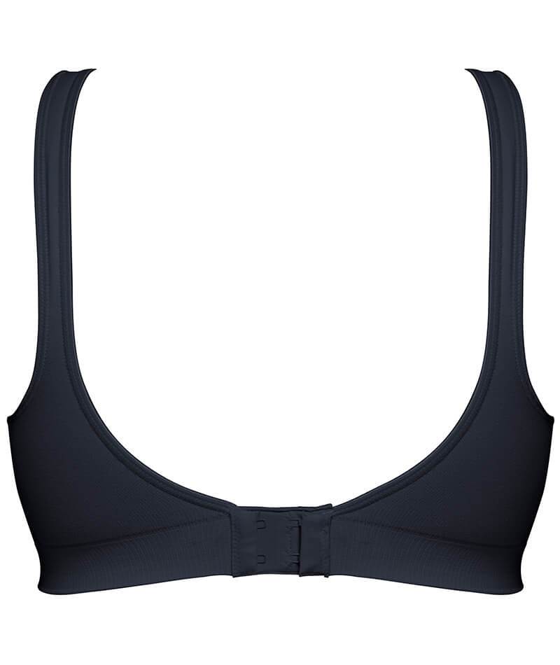 Playtex Black 18-Hour Wire-Free Sleep Front-Close Bra – CheapUndies