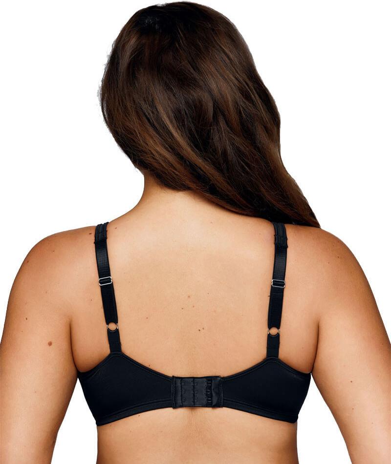 Playtex Side Support and Smoothing Minimiser Bra - Black/ Soft Taupe