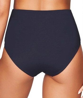 Sea Level Plains Gathered Side High Waist Brief - Night Sky Navy Swim