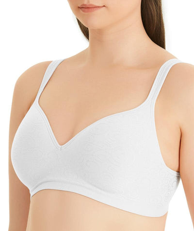 Playtex Comfort Revolution Swirl Wirefree Bra - White Swirl Bras