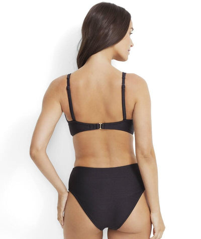 Miléa Mini Rib DD-E Plunge Tri Bikini Top - Nero Swim