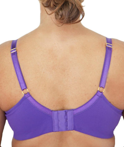 Lady Emprezz Frenchie Padded Shaping Bra - Purple/Aqua Bras