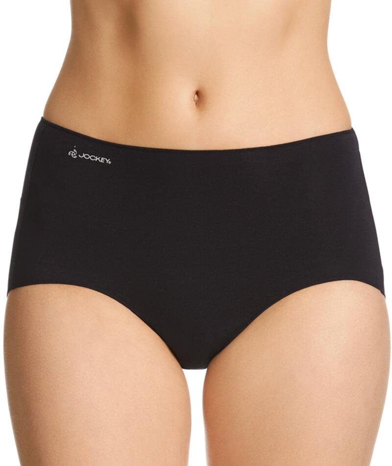 Jockey No Panty Line Promise Bamboo Naturals Full Brief -Black Knickers 4 