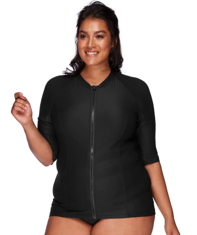 Artesands Sunsafe Short Sleeve Top - Black Swim