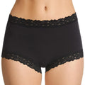 Jockey Parisienne Cotton Full Brief - Black