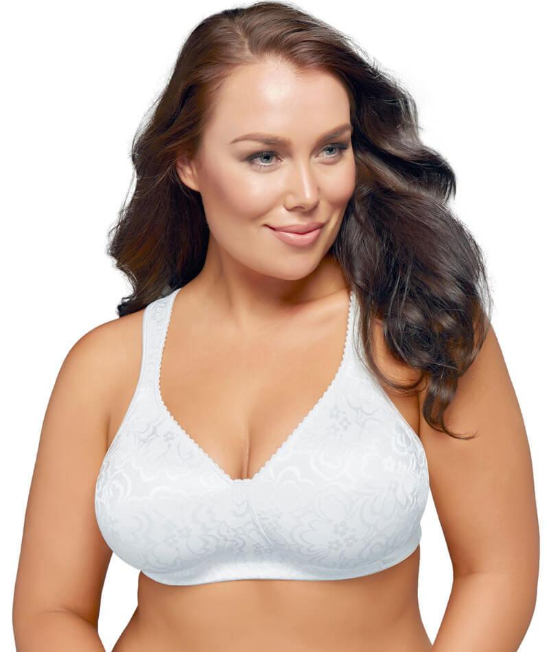 Playtex womens 18 Hour Ultimate Lift and Support Wire Free Bra, White/Nude,  42DD at  Women's Clothing store