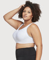 Glamorise High Impact Underwire Sports Bra - White Bras