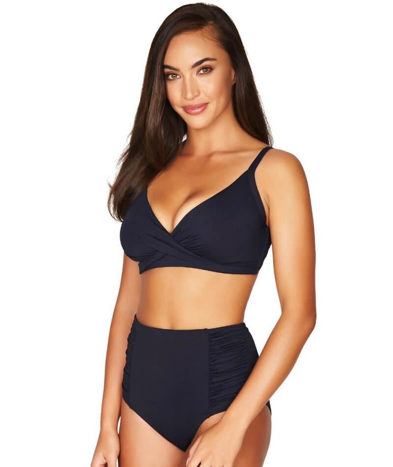 Sea Level Eco Essentials Twist Front DD-E Cup Bikini Top - Cobalt