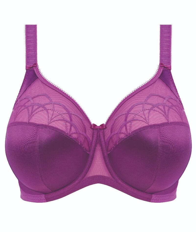 Elomi Cate Underwired Full Cup Banded Bra - Dahlia - Curvy Bras
