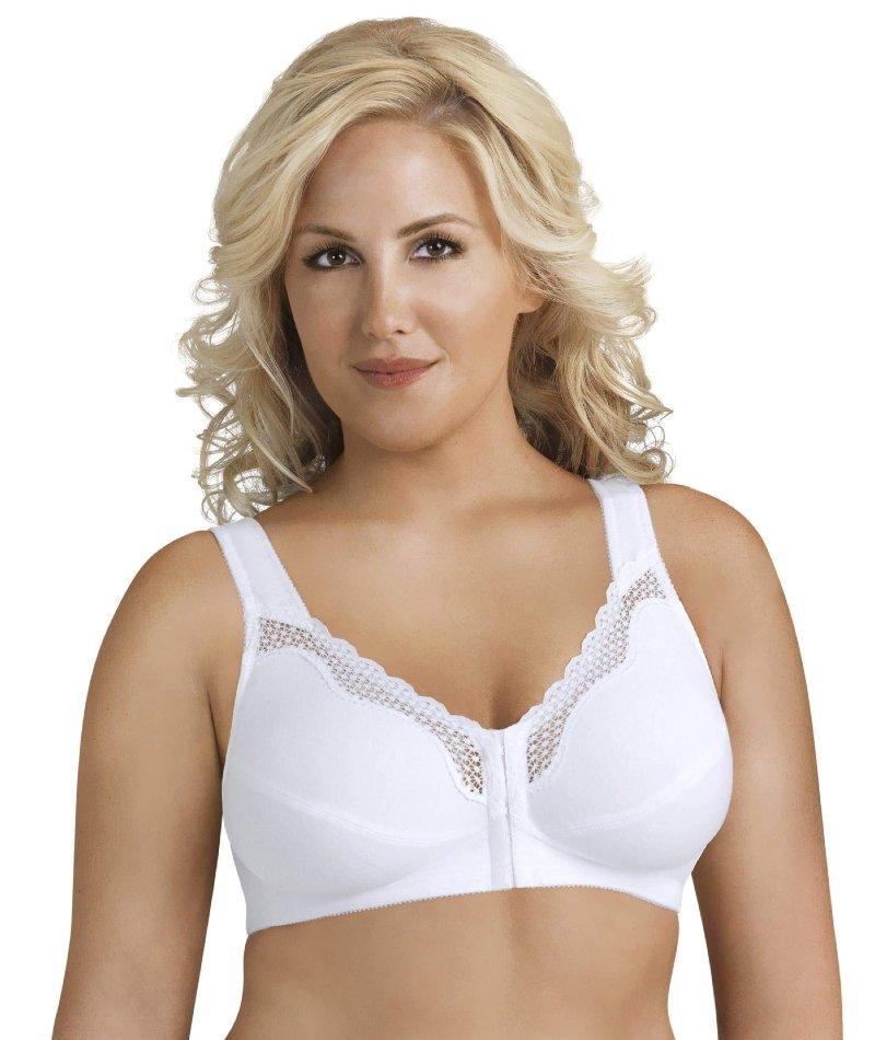 Lov French Lace Front Closure Seamless Bra for Ladies-Wirefree Bralette