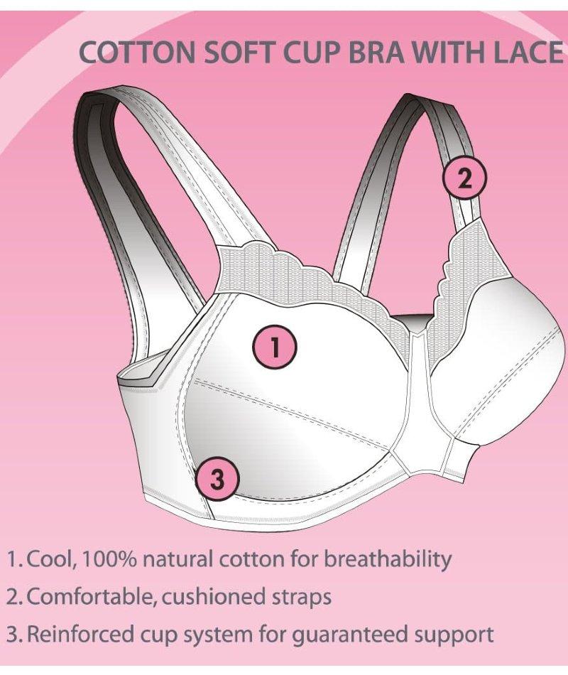 Buy SOIE Womens Seamless Wireless Soft Cup Creation In Cotton
