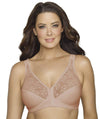 Exquisite Form Fully Front Close Wire-free Posture Bra With Lace - Beige Bras