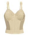 Exquisite Form Fully Back Close Longline Bra - Beige Bras