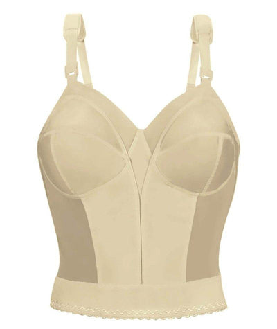 Exquisite Form Fully Back Close Longline Bra - Beige Bras