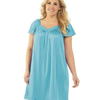 Exquisite Form Flutter Sleeve Gown - Ocean Haze