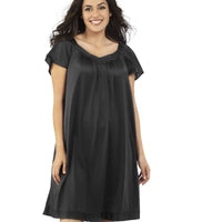 Exquisite Form Flutter Sleeve Gown - Midnight Black