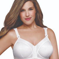 Exquisite Form Fully Front Close Wire-free Classic Support Bra - White