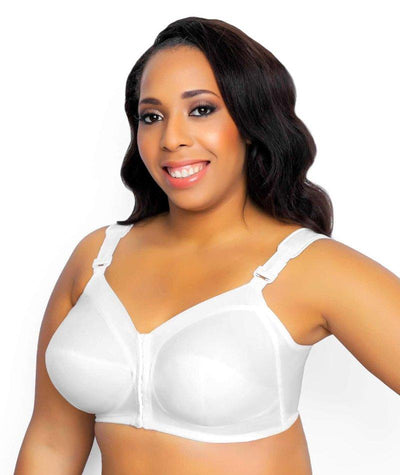 Exquisite Form Fully Front Close Classic Support - White Bras