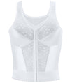Exquisite Form Fully Front Close Wire-free Longline Posture with Lace Bra - White Bras