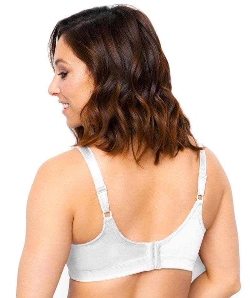 Exquisite Form Fully Side Shaping Bra With Floral - White