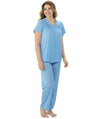 Exquisite Form Short Sleeve Pajamas Plus - Purity Blue Sleep / Lounge