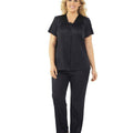 Exquisite Form Short Sleeve Pajamas - Midnight Black