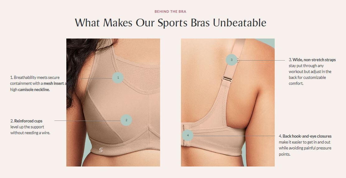 Glamorise No-Bounce Camisole Sports Bra - Gray/Yellow Bras