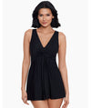 Miraclesuit Swim Must Have Marais Short Shaping DD-Cup Swimdress - Black Swim