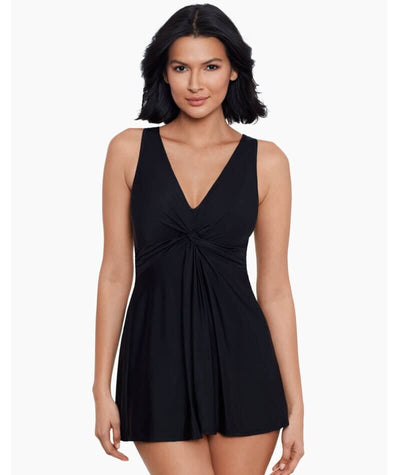 Miraclesuit Swim Must Have Marais Short Shaping DD-Cup Swimdress - Black Swim