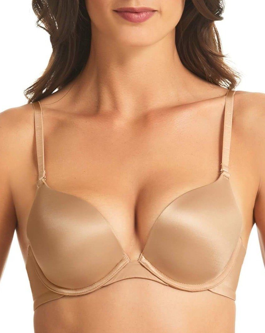 Finelines Refined 5 Way Convertible Push Up Bra - Nude - Curvy Bras