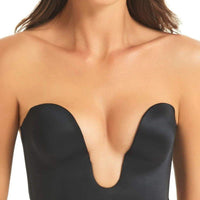 Finelines Refined Strapless Plunge Bustier - Black