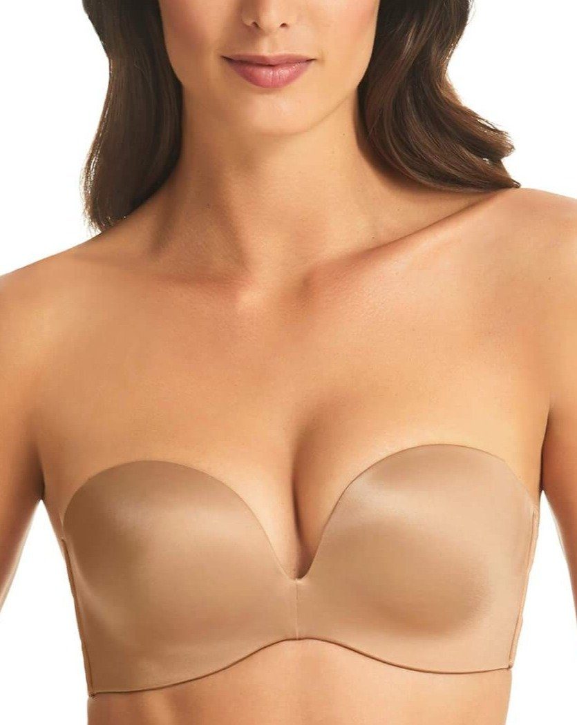 Finelines Refined Wire free Strapless Bra Nude Curvy Bras