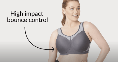 Buy A-DD Active Grey High Impact Sports Bra - 42C, Bras