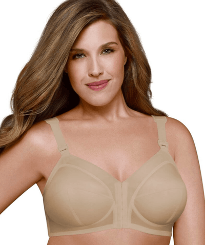 Exquisite Form Fully Front Close Wire-free Classic Support Bra - Nude -  Curvy Bras