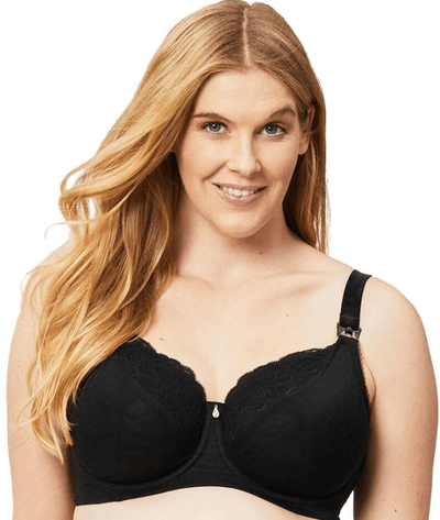 Cake Maternity TimTams Flexi Wire Nursing Bra, Balcony Supportive Maternity  Bra for Breastfeeding, Black, 34DD UK/ 34E US