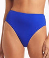 Sea Level Eco Essentials Retro High Waist Bikini Brief - Cobalt Swim