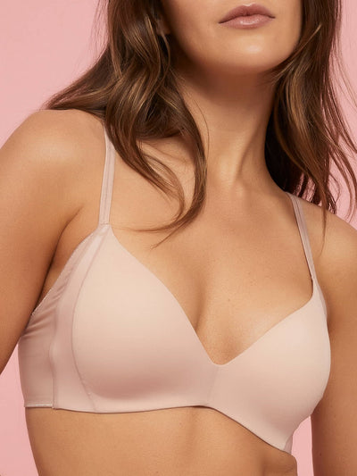 Underline by Finelines Dual No Wire Boost Bra - Woodrose Bras