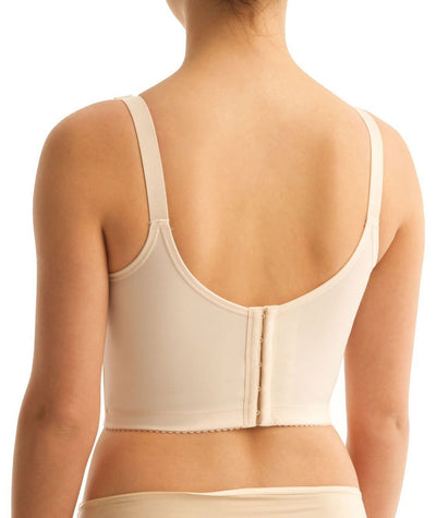 Triumph Doreen Cotton Longline Bra- Fresh Powder - Curvy Bras