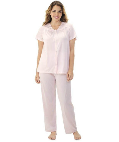 Exquisite Form Short Sleeve Pajamas - Pink Champagne Sleep / Lounge