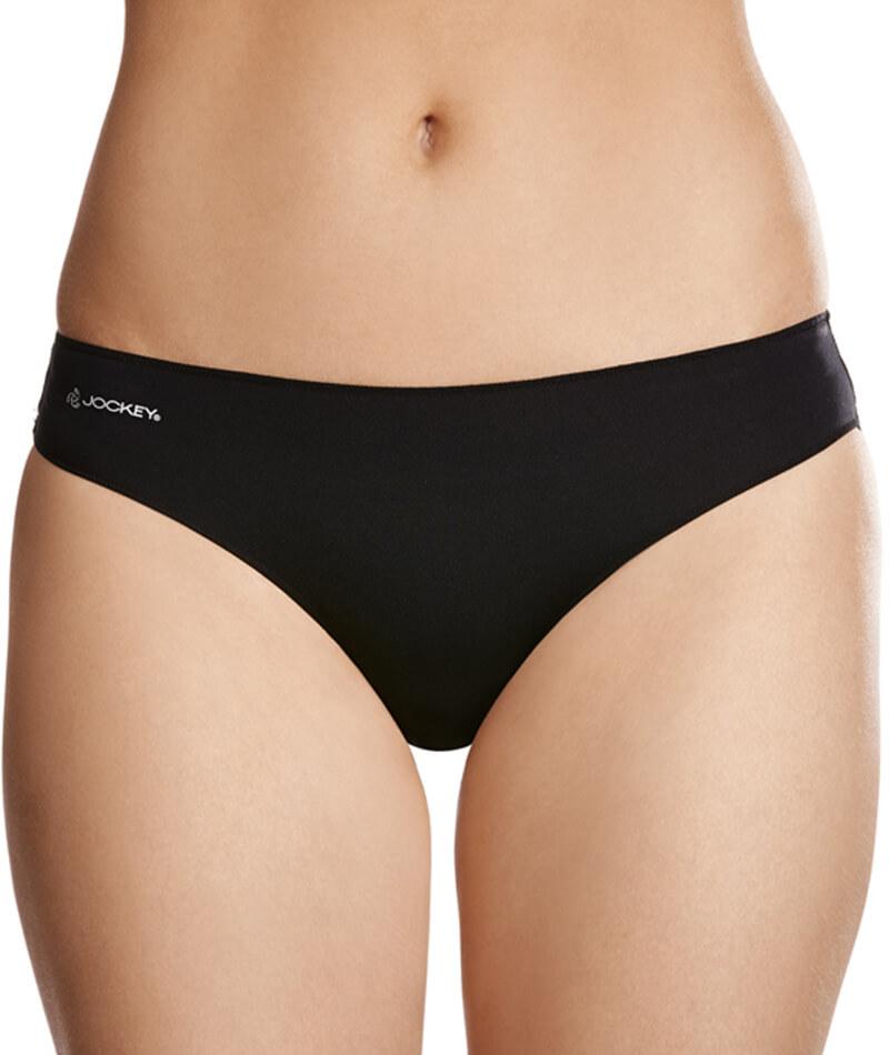 Jockey No Panty Line Promise Next Generation Microfiber Bikini -Black Knickers 4 