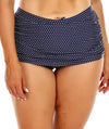 Capriosca Ruched Skirted Pant - Navy and White Dots Swim 6