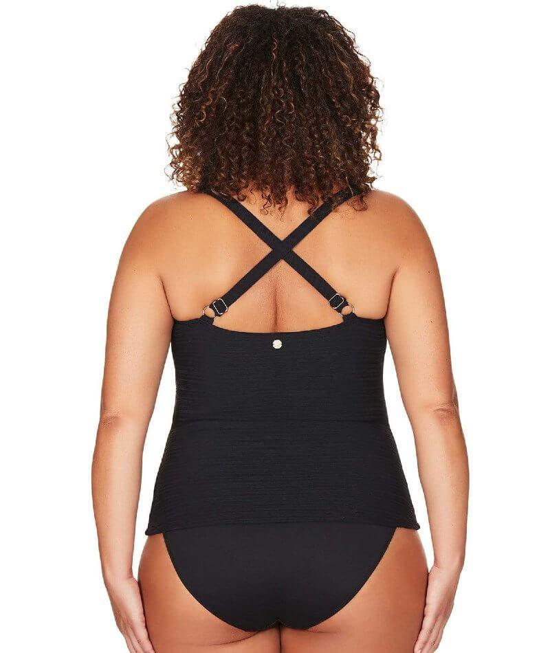 Artesands Aria Botticelli C-DD Cup Tankini Top - Black - Curvy Bras