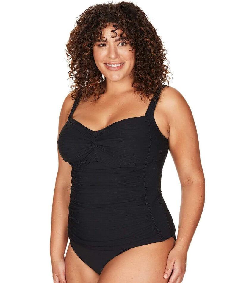 Artesands Aria Botticelli C-DD Cup Tankini Top - Black Swim