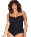 Artesands Aria Botticelli Twist Front Bandeau D-DD Cup One Piece Swimsuit - Black Swim